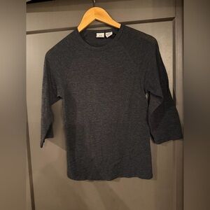 NWOT Men’s Armani Exchange Charcoal 3/4 Sleeve Top size XS
